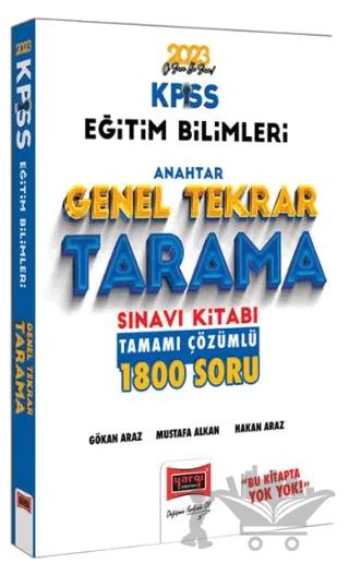 2023 KPSS Eğitim Bilimleri Anahtar Serisi Tamamı Çözümlü 1800 Soru Genel Tekrar Tarama Sınavı Kitabı
