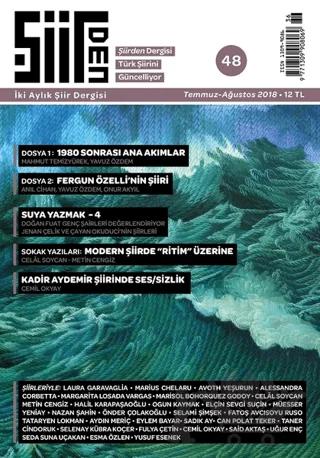 Şiirden İki Aylık Şiir Dergisi Sayı: 48 Temmuz - Ağustos 2018