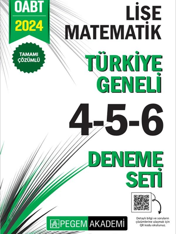 2024 KPSS ÖABT Lise Matematik Tamamı Çözümlü Türkiye Geneli 4-5-6 (3'lü Deneme Seti)