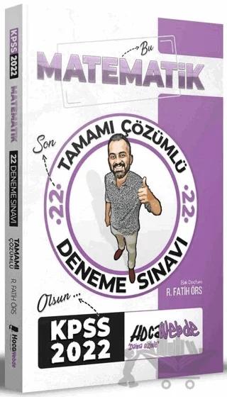 2022 KPSS Matematik 22 Deneme Çözümlü