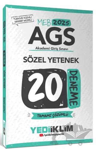 2025 MEB AGS Sözel Yetenek Tamamı Çözümlü 20 Deneme