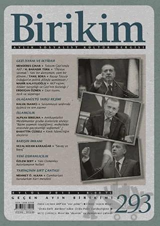 Birikim Aylık Sosyalist Kültür Dergisi Sayı: 293