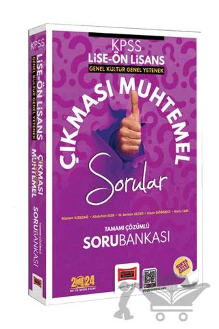 2024 KPSS GK-GY Lise Ön Lisans Çıkması Muhtemel Sorular Tamamı Çözümlü Soru Bankası