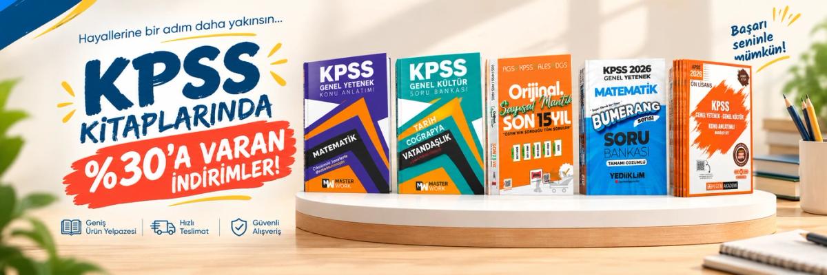 KPSS Kitaplarında %20 İndirim