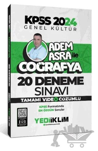 2024 KPSS Genel Kültür Adem Asra ile Coğrafya Tamamı Video Çözümlü 20 Deneme Sınavı