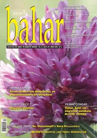 Berfin Bahar Aylık Kültür Sanat ve Edebiyat Dergisi Sayı: 217 Mart 2016