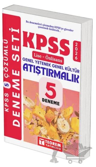 2026 KPSS Lise Önlisans Tamamı Çözümlü Atıştırmalık 5 Deneme