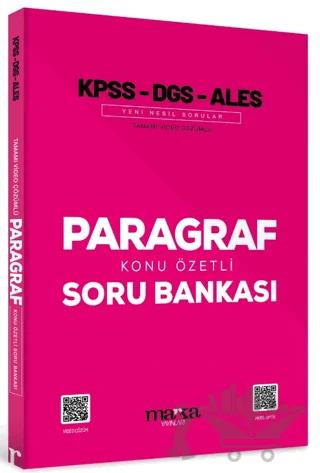 2025 KPSS DGS ALES PARAGRAF Konu Özetli Yeni Nesil Soru Bankası Tamamı Video Çözümlü