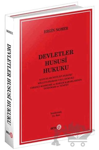 Devletler Hususi Hukuku – Ergin Nomer – Beta Yayınevi kitap kapağı