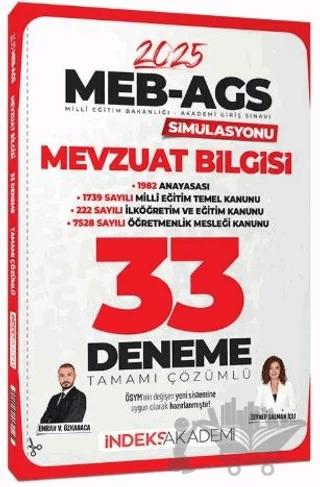 2025 MEB-AGS Simülasyonu Mevzuat Bilgisi 33 Deneme Çözümlü