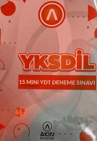 YKS Dil 15 Mini YTD Deneme Sınavı – Kolektif – Akın Dil Eğitim kitap kapağı