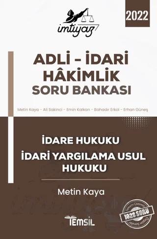 İmtiyaz Adli - İdari Hakimlik Soru Bankası