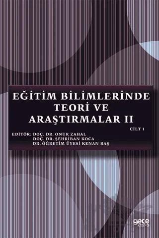 Eğitim Bilimlerinde Teori ve Araştırmalar 2 Cilt 1