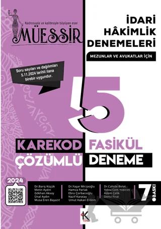 Müessir İdari Hakimlik Denemeleri Karekod Çözümlü