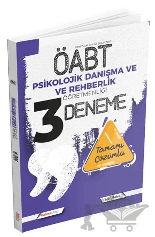 2022 ÖABT Psikolojik Danışma ve Rehberlik Öğretmenliği 3 Deneme Çözümlü İndeks Kitap