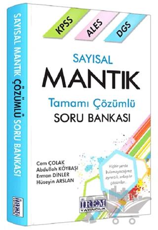 KPSS ALES DGS Sayısal Mantık Tamamı Çözümlü Soru Bankası