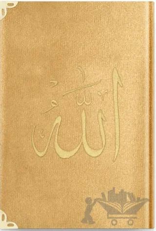 Rahle Boy Kadife Kur'an-ı Kerim (Altın, Nakışlı, Yaldızlı) 1036