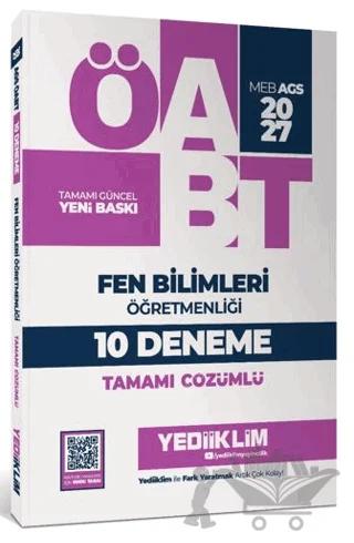 2027 MEB AGS ÖABT Fen Bilimleri Öğretmenliği Tamamı Çözümlü 10 Deneme