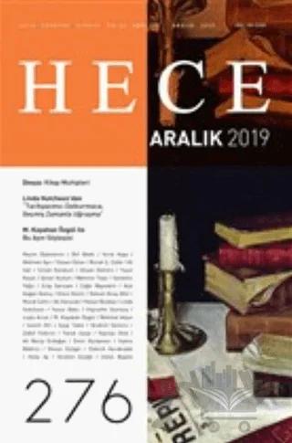 Hece Aylık Edebiyat Dergisi Sayı: 276 Aralık 2019
