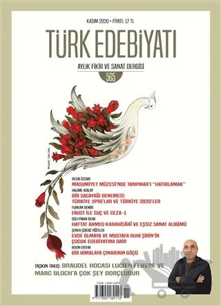 Türk Edebiyatı Dergisi Sayı: 565 Kasım 2020