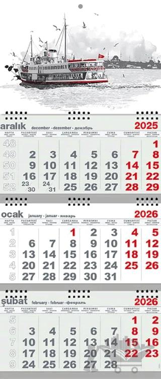2026 Gemici Takvim - Yolcu Gemisi