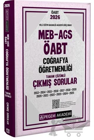 2026 MEB AGS ÖABT Coğrafya Öğretmenliği Tamamı Çözümlü Çıkmış Sorular