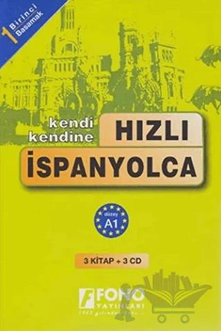 Hızlı İspanyolca 1. Basamak (3 Kitap) CD'li – Kolektif – Fono Yayınları kitap kapağı