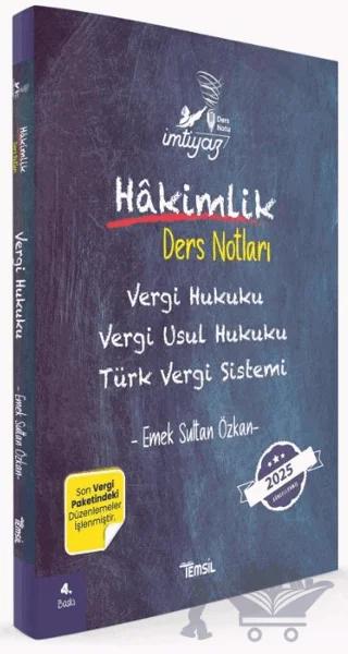 İmtiyaz Vergi Hukuku Vergi Usul Hukuku Türk Vergi Sistemi Hakimlik Ders Notları