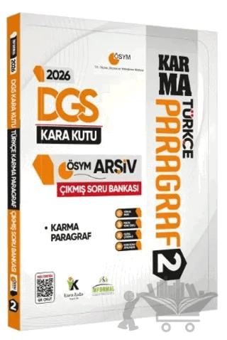2026 DGS Türkçenin Kara Kutusu PARAGRAF 2 KARMA ÖSYM Çıkmış Soru Bankası K. Özetli Dijital Çözümlü