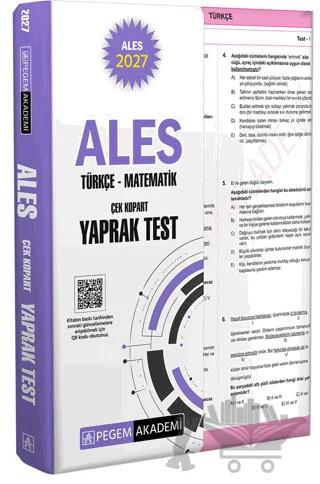 2027 ALES Türkçe-Matematik Çek Kopart Yaprak Test