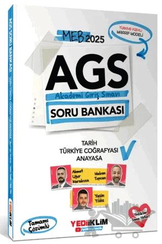 2025 MEB AGS Tarih - Türkiye Coğrafyası - Anayasa Tamamı Çözümlü Soru Bankası