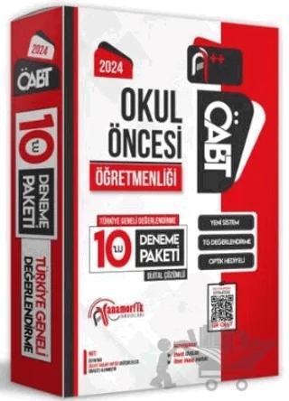2024 ÖABT Okul Öncesi Öğretmenliği Türkiye Geneli 10 Deneme Dijital Çözümlü