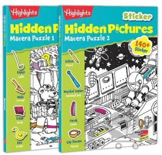 Sticker Hidden Pictures Macera Puzzle (Çift Kitap)