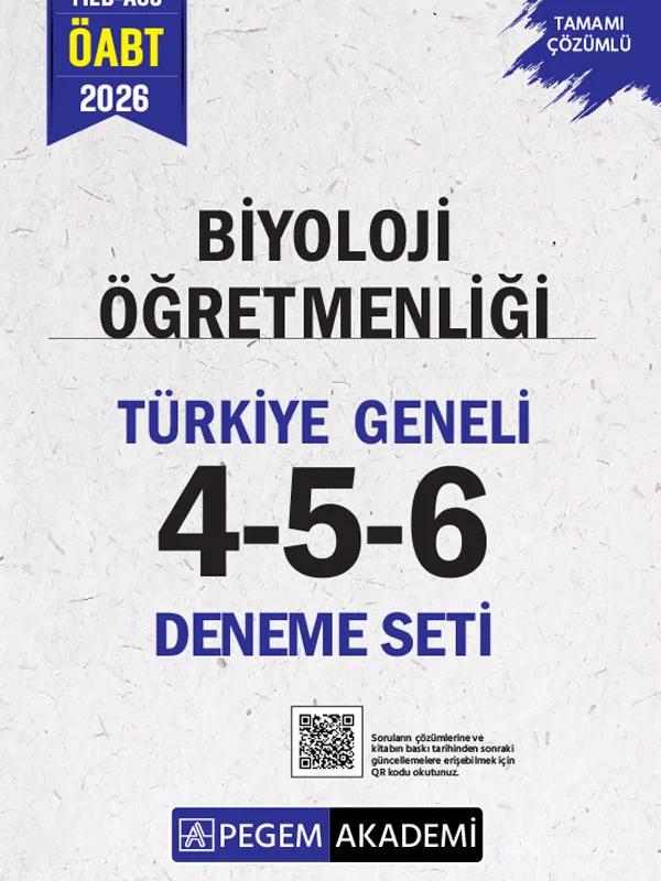 2026 MEB AGS ÖABT Biyoloji Öğretmenliği Tamamı Çözümlü Türkiye Geneli 4-5-6 (3'lü Deneme Seti)