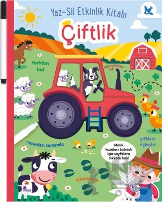 Yaz-Sil Etkinlik Kitabı – Çiftlik (Kalemli)