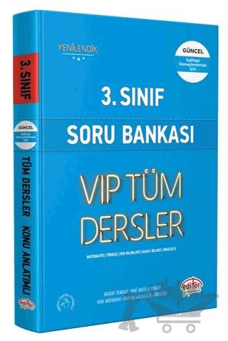 3. Sınıf VIP Tüm Dersler Soru Bankası Mavi Kitap