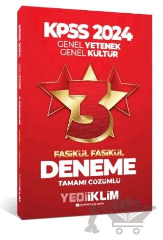 2024 KPSS Genel Yetenek Genel Kültür Tamamı Çözümlü 3 Yıldız Fasikül Deneme