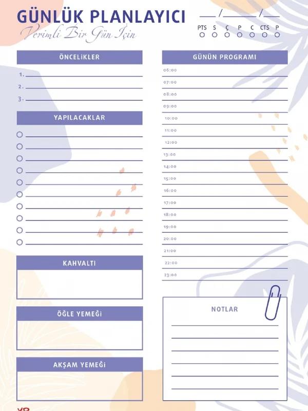GÜNLÜK PLANLAYICI / Çek Kopar - Evde, Okulda, İşte – Komisyon – XP Notebook kitap kapağı