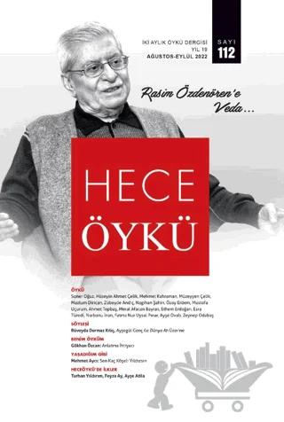 Hece Öykü Dergisi Sayı: 112 Ağustos - Eylül 2022