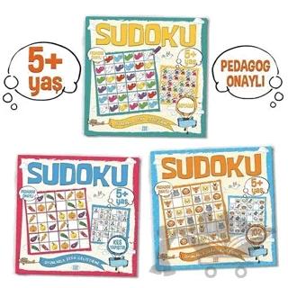 Çocuklar İçin Sudoku Seti (5+ Yaş) (3 Kitap Takım)