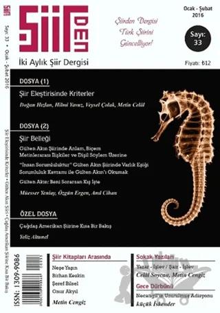 Şiirden İki Aylık Şiir Dergisi Sayı: 33 Ocak-Şubat 2016