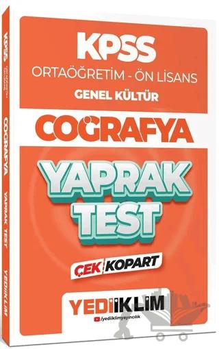 2024 KPSS Ortaöğretim - Ön Lisans Genel Kültür Coğrafya Çek Kopart Yaprak Test