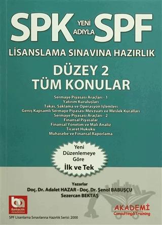 SPK Yeni Adıyla SPF Lisanslama Sınavlarına Hazırlık Düzey 2 Tüm Konular