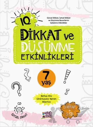 IQ Dikkat ve Düşünme Etkinlikleri 7 Yaş - (3 Kitap + 3 CD)