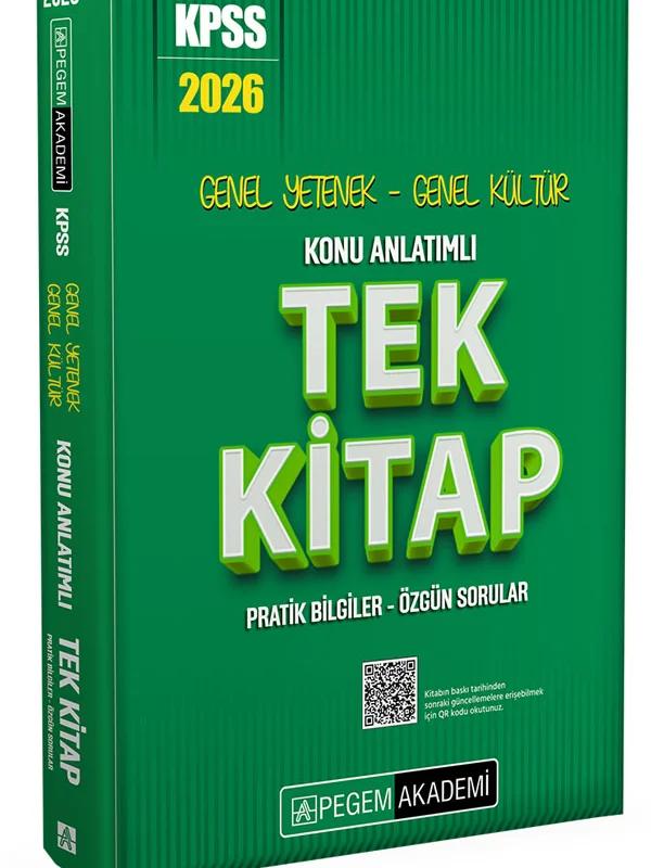 2026 KPSS Genel Yetenek Genel Kültür Konu Anlatımlı Tek Kitap