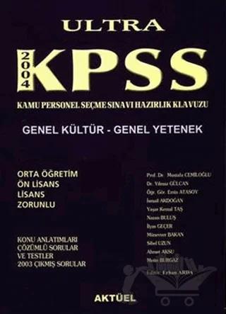 Ultra KPSS 2004 Genel Kültür - Genel Yetenek