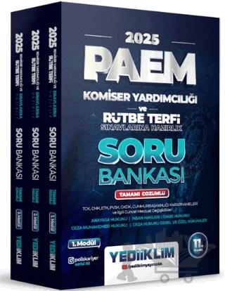 2025 PAEM Komiser Yardımcılığı ve Rütbe Terfi Sınavlarına Hazırlık Modüler Set Tamamı Çözümlü Soru Bankası (3 Modül)