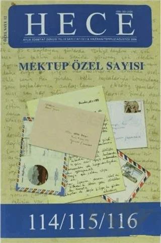 Hece Aylık Edebiyat Dergisi Mektup Özel Sayı Sayısı: 12 - 114 / 115 / 116 (Ciltsiz)