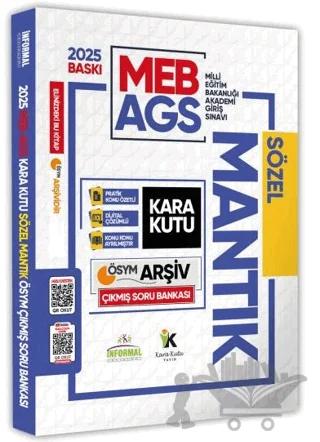 2025 MEB-AGS Sözel Mantık Kara Kutu ÖSYM Çıkmış Soru Havuzu Bankası Konu Özetli Video/PDF Çözümlü