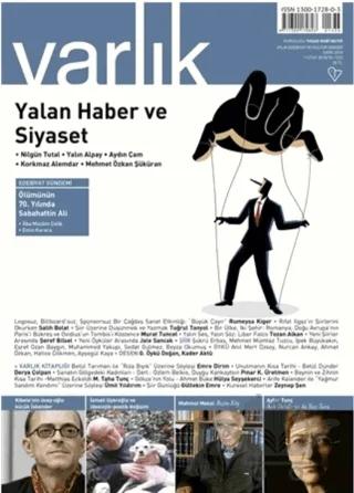 Varlık Edebiyat ve Kültür Dergisi Sayı: 1333 Ekim 2018